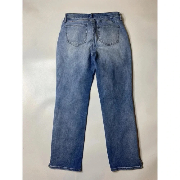 Curves 360 By NYDJ Shape Slim Straight Jeans With Side Slits - Size 2 Regular - Picture 7 of 8